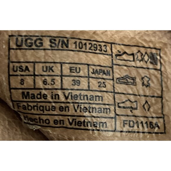 Ugg Women's Size 8 Black Leather Fabric Ankle zipper Cork Wedge Sandals shoes - Picture 7 of 7